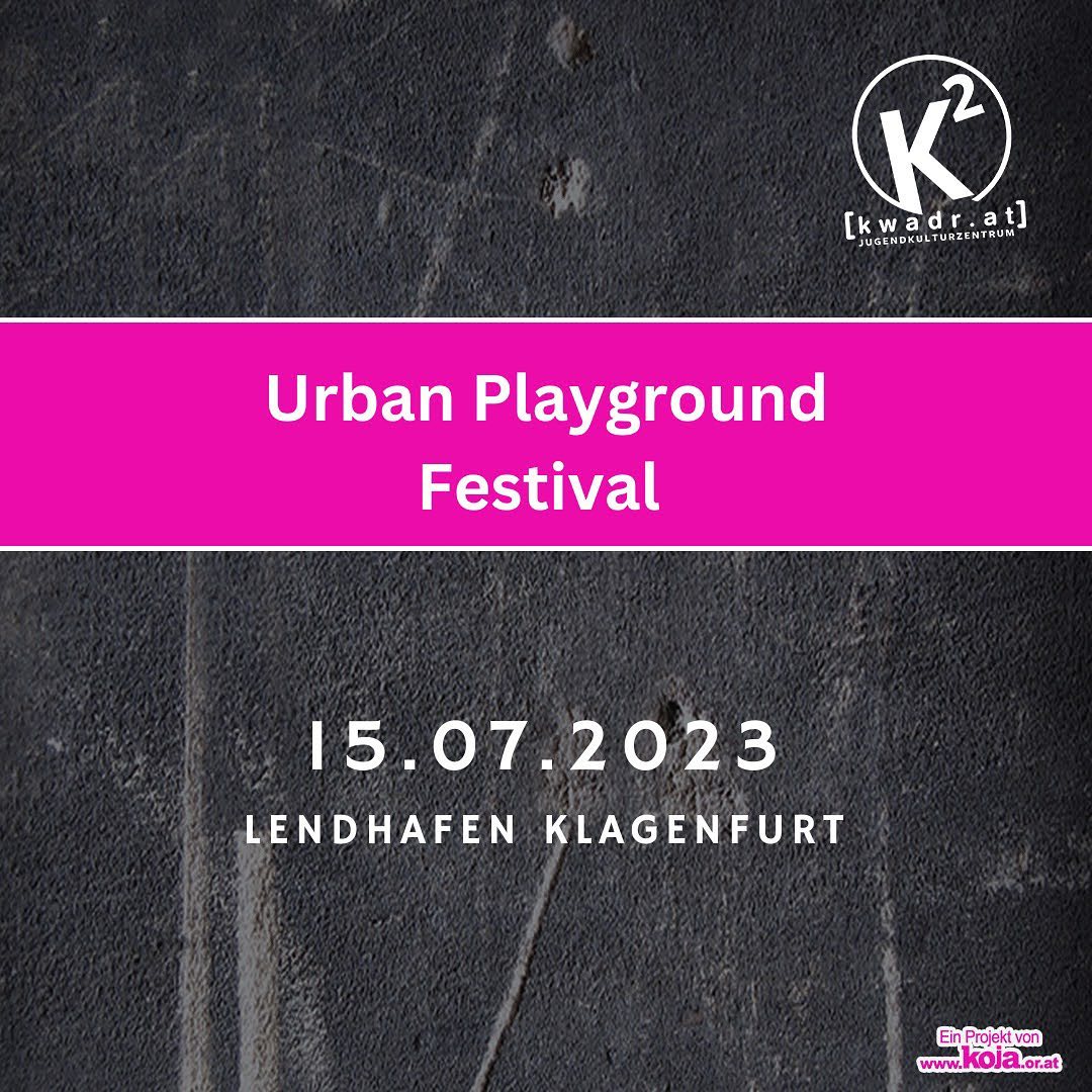 Das Urban Playground Festival findet heuer am 15.07.2023 im Lendhafen, Klagenfurt statt 🤩!
Bei freiem Eintritt könnt ihr diverse DJ‘s & live acts sowie verschiedenste Workshops erleben. Wir freuen uns auf euch 🌈!
Mehr Infos zum Programm findet ihr hier -> @urbanplayground9020
#ojakärnten #urban #jugend #livemusic